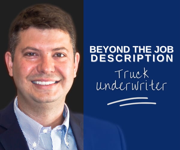 job description with photo of truck underwriter